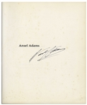 Ansel Adams Signed Copy of His Monograph Entitled ''Ansel Adams'' Comprising 117 Photographs